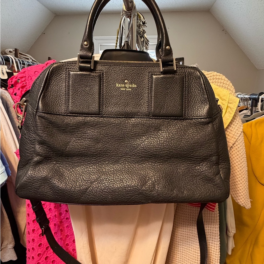 Kate Spade Black Pebbled Leather Handbag
